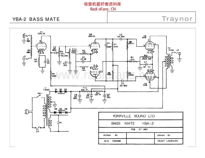 Traynor_yba_2_bass_mate 电路图 维修原理图.pdf_第1页