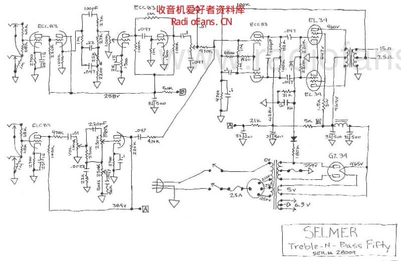 Selmer_treblenbass_mki 电路图 维修原理图.pdf_第2页