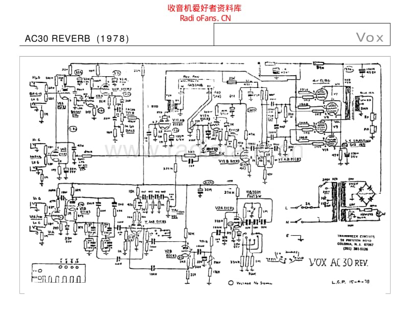 Vox_ac30 电路图 维修原理图.pdf_第1页