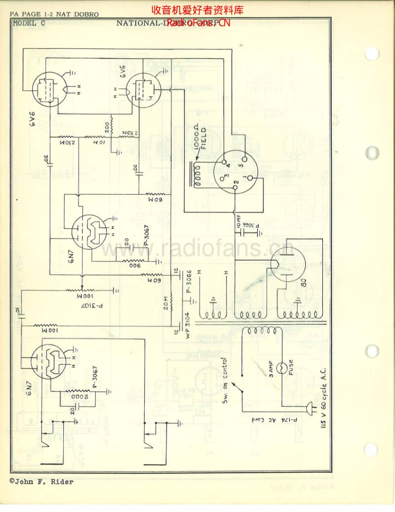 Valco_national_dobro_c 电路图 维修原理图.pdf_第1页