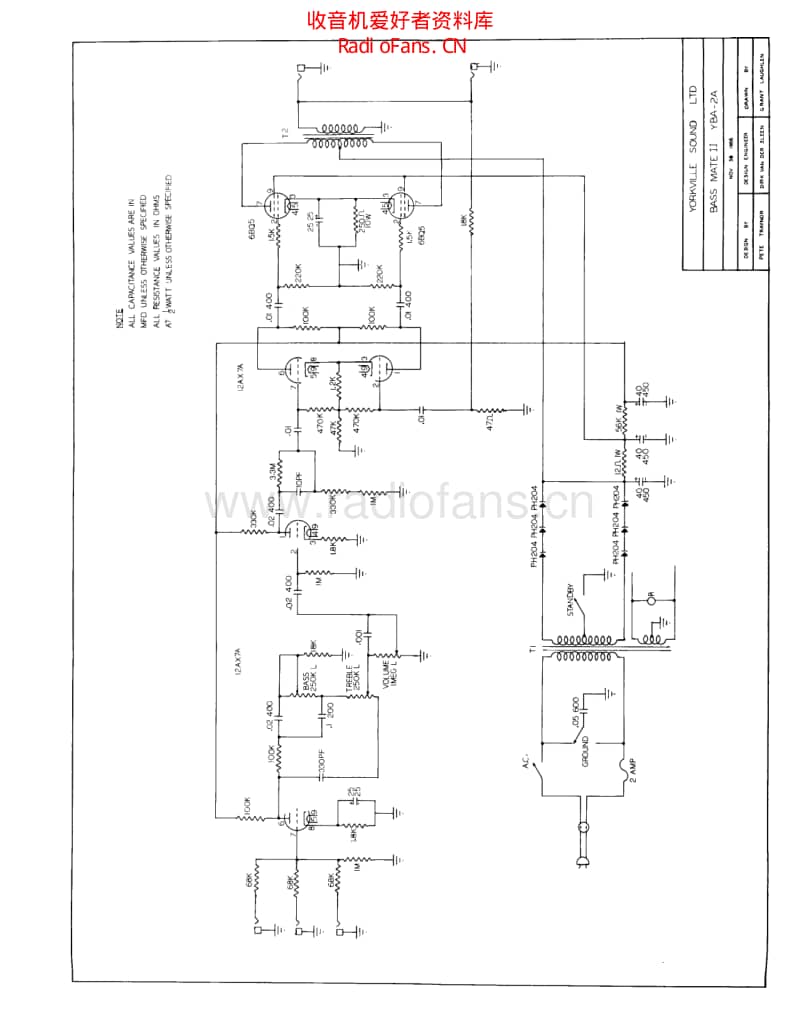 Traynor_bassmate_yba2b_manual 电路图 维修原理图.pdf_第3页