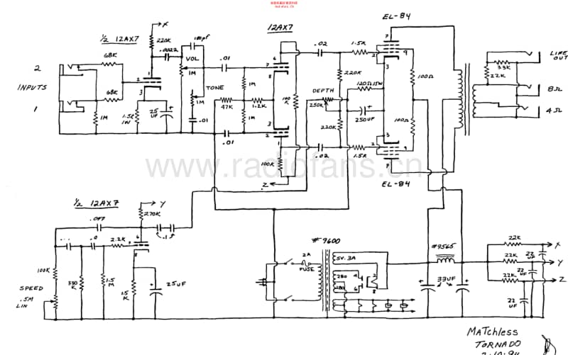 Matchless_tornado 电路图 维修原理图.pdf_第1页