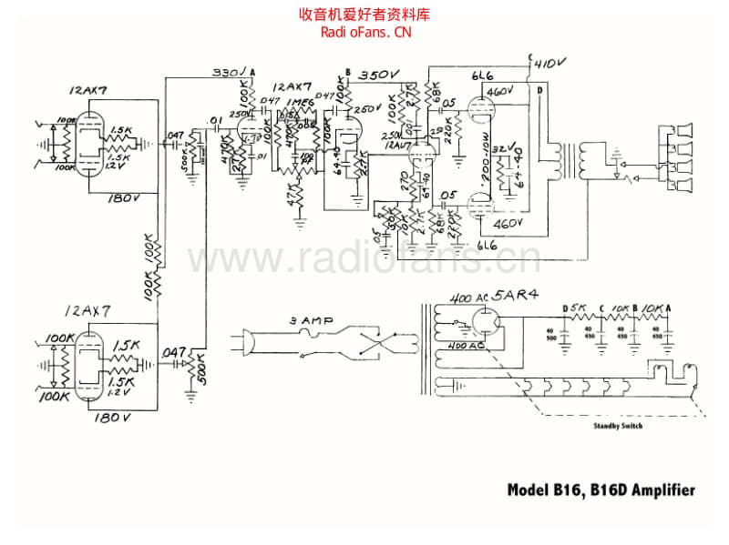 Rickenbacker_b16_b16d 电路图 维修原理图.pdf_第1页