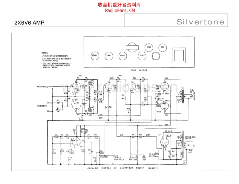 Silvertone 电路图 维修原理图.pdf_第2页