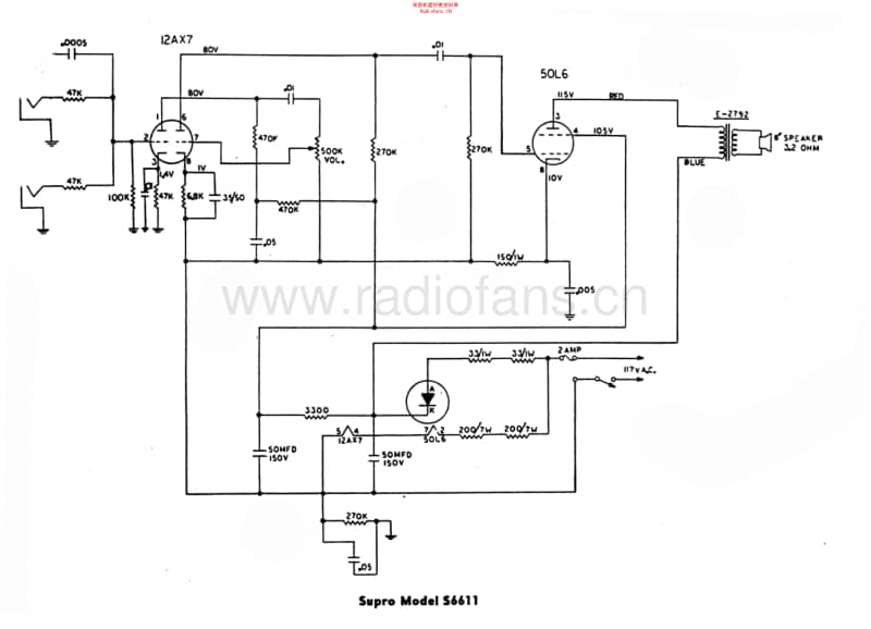 Supro_s6611 电路图 维修原理图.pdf_第1页