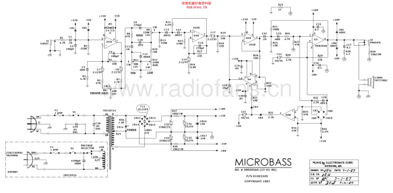 Peavey_microbass 电路图 维修原理图.pdf_第1页