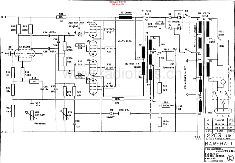 Marshall_jcm800_lead_mstvol_100w_2203 电路图 维修原理图.pdf_第2页