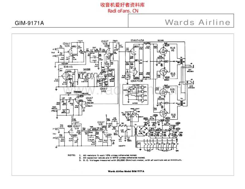 Wards_airline_gim_9171a 电路图 维修原理图.pdf_第1页