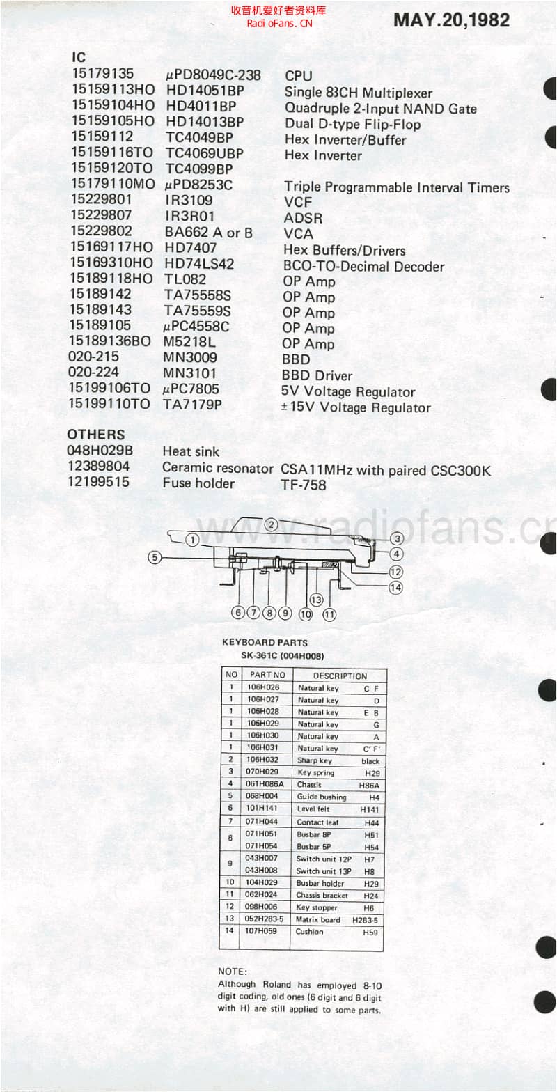 Roland_juno_6_schematic 电路图 维修原理图.pdf_第3页