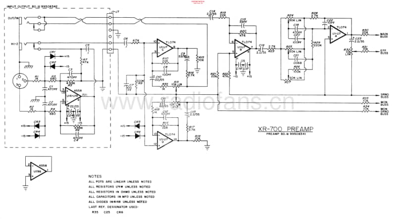 Peavey_xr700_preamp 电路图 维修原理图.pdf_第1页