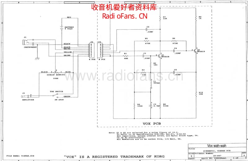 Vox_v847_wah_ri 电路图 维修原理图.pdf_第1页