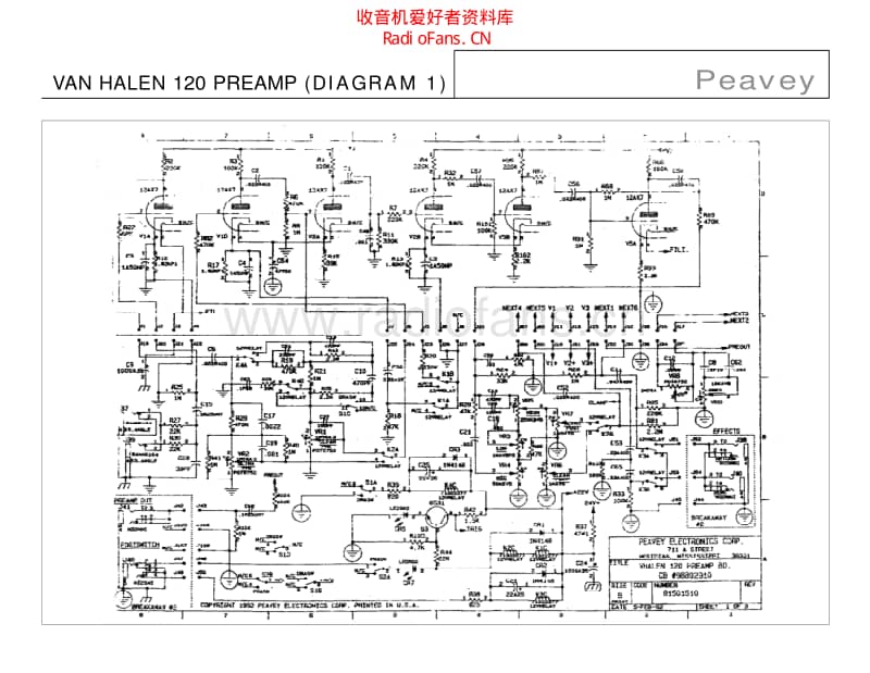 Peavey_van_halen_120_preamp 电路图 维修原理图.pdf_第1页