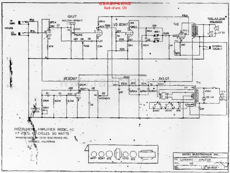 Magnatone_410 电路图 维修原理图.pdf_第1页