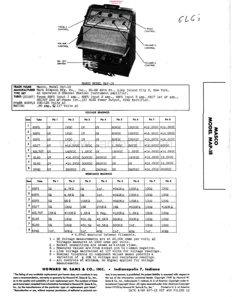 Masco_map18 电路图 维修原理图.pdf_第1页