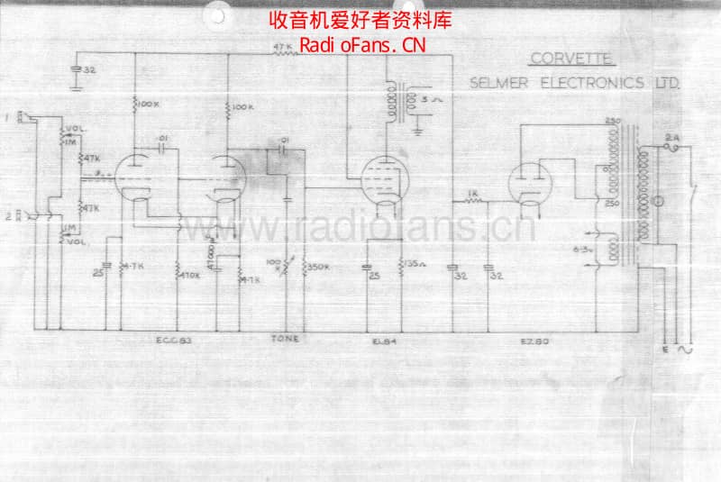 Selmer_corvette_6w 电路图 维修原理图.pdf_第1页