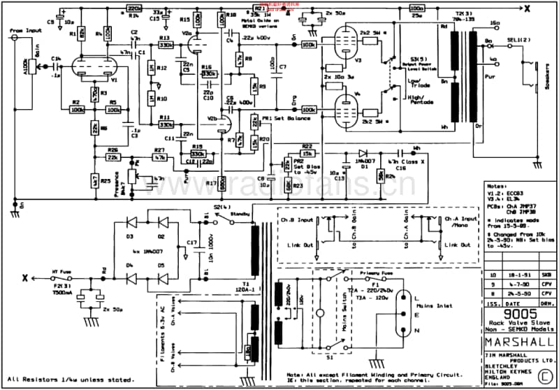 Marshall_rackmount_poweramp_9005 电路图 维修原理图.pdf_第1页