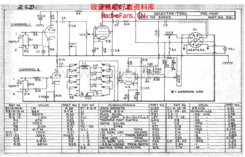 Selmer_selectortone_automatic_25w 电路图 维修原理图.pdf_第1页