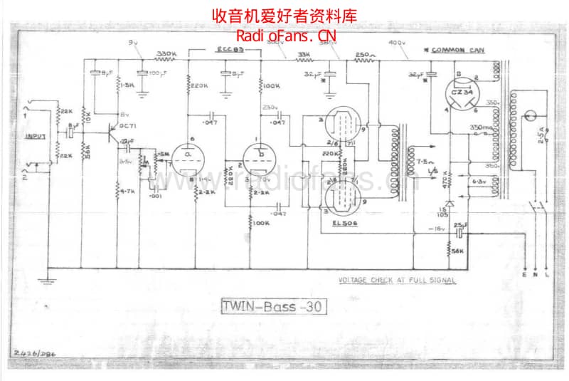 Selmer_twin_bass_30w 电路图 维修原理图.pdf_第1页