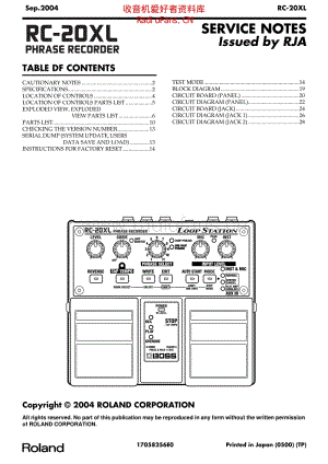 Roland_rc_20 xl 电路图 维修原理图.pdf