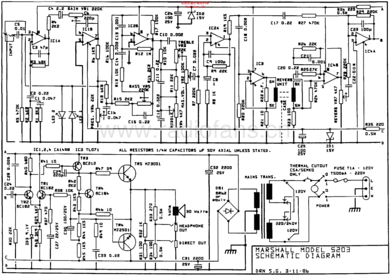 Marshall_30w_5203 电路图 维修原理图.pdf_第1页