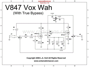 Vox_847_wah_lah 电路图 维修原理图.pdf