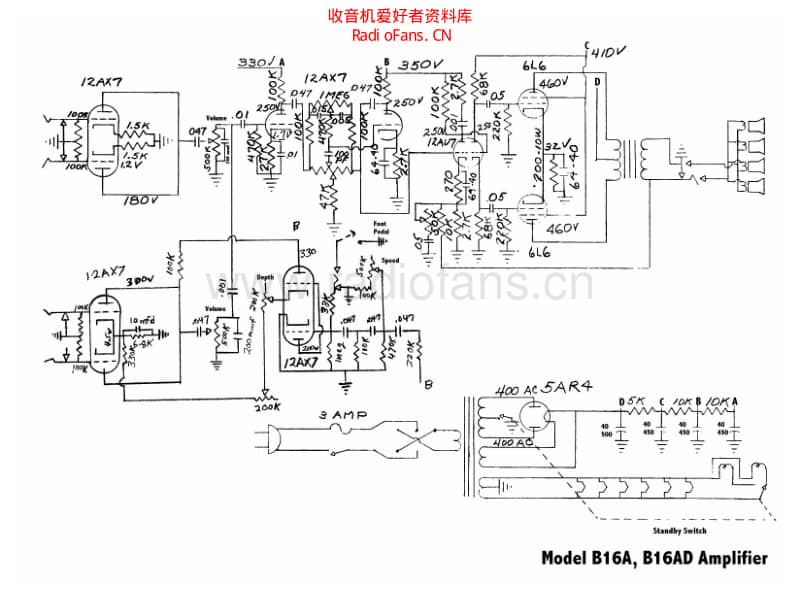 Rickenbacker_b16a_b16ad 电路图 维修原理图.pdf_第1页