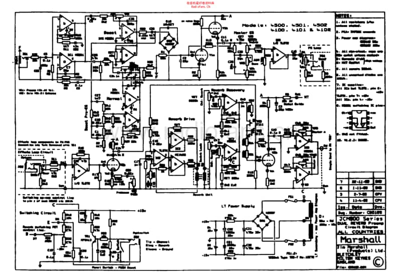 Marshall_jcm900_dualrev_100w_4100 电路图 维修原理图.pdf_第1页