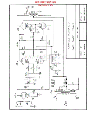 Traynor_bassmate_yba2 电路图 维修原理图.pdf