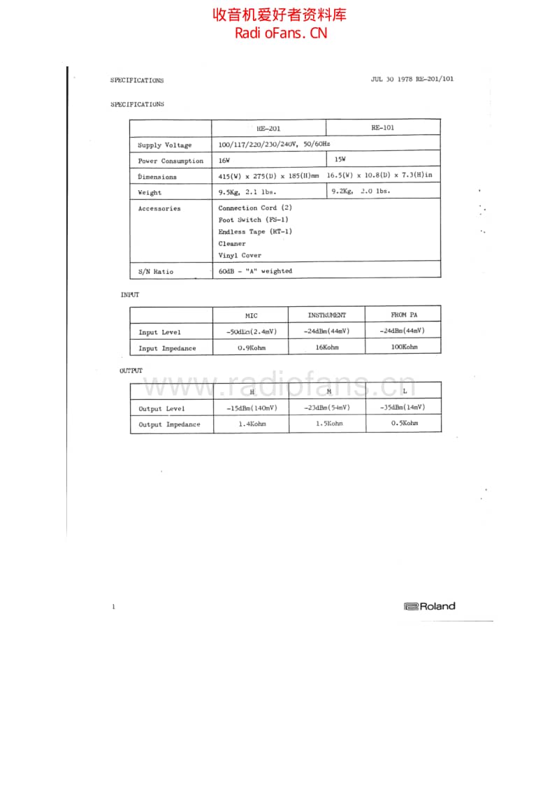 Roland_re_101_re_201_service_manual 电路图 维修原理图.pdf_第2页