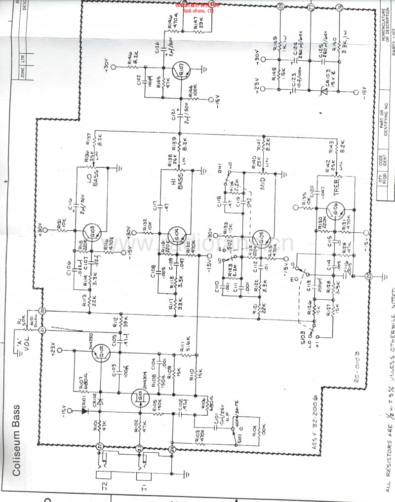 Sunn_coliseum_bass 电路图 维修原理图.pdf_第1页