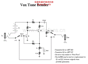 Vox_tonebender_fuzz 电路图 维修原理图.pdf