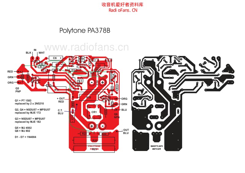 Polytone_pa378b_pcb 电路图 维修原理图.pdf_第1页