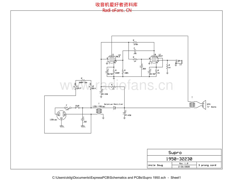 Supro_1950_32230 电路图 维修原理图.pdf_第1页