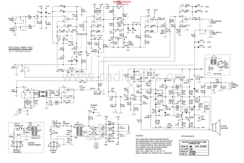 Peavey_studiopro_50 电路图 维修原理图.pdf_第1页