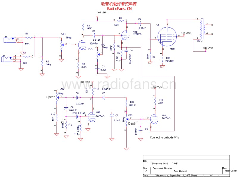 Silvertone_1421 电路图 维修原理图.pdf_第1页