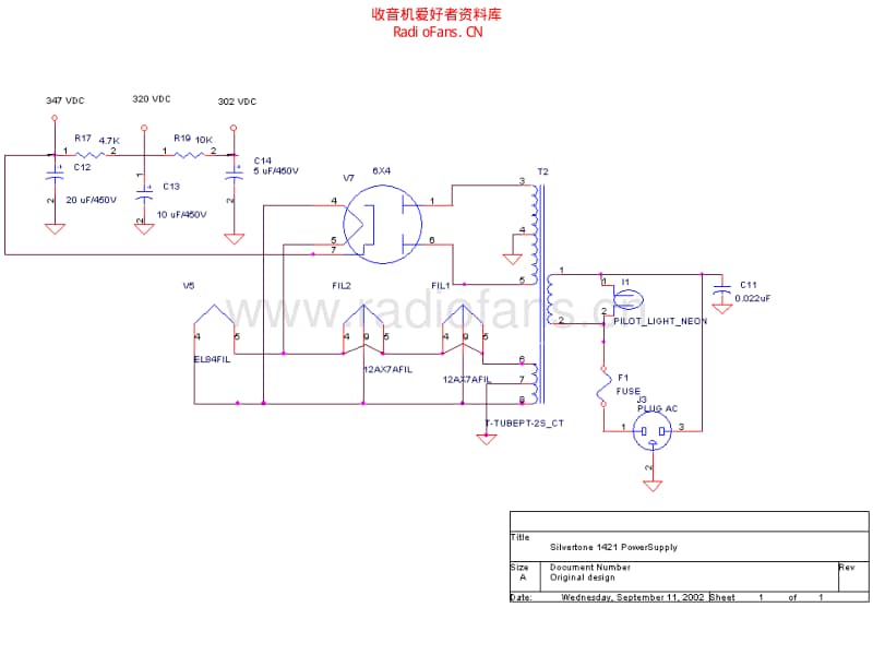 Silvertone_1421 电路图 维修原理图.pdf_第2页