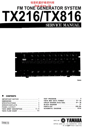 Yamaha_tx216_tx816_service_manual 电路图 维修原理图.pdf