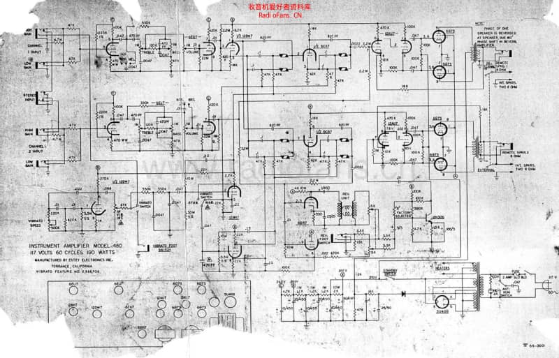 Magnatone_480 电路图 维修原理图.pdf_第1页