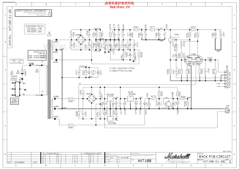 Marshall_marshall_avt100_ps_and_tube 电路图 维修原理图.pdf_第1页