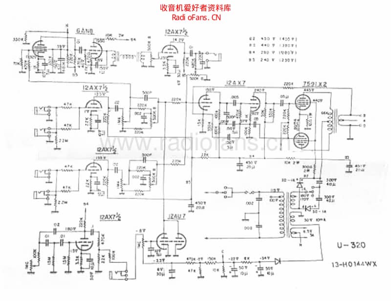 Univox_Lafayette_U320 电路图 维修原理图.pdf_第1页