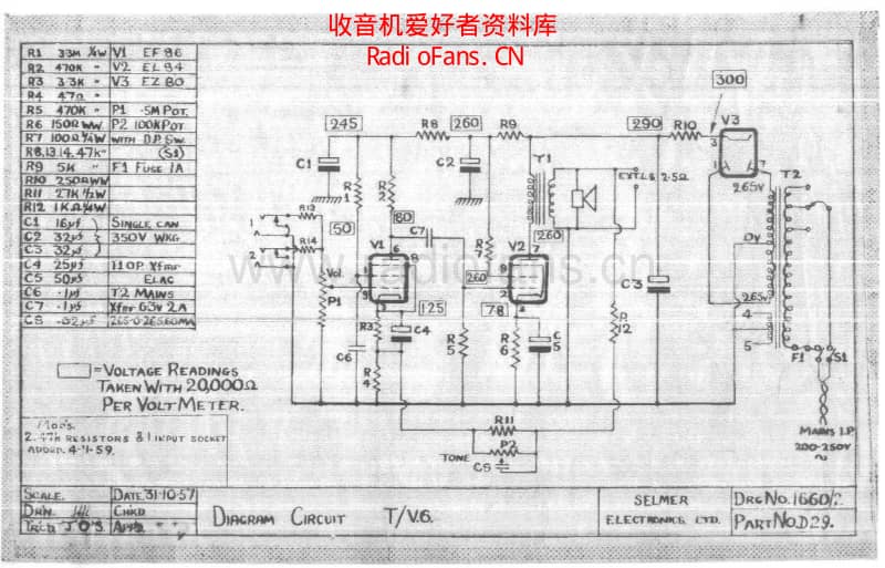 Selmer_tv6 电路图 维修原理图.pdf_第1页