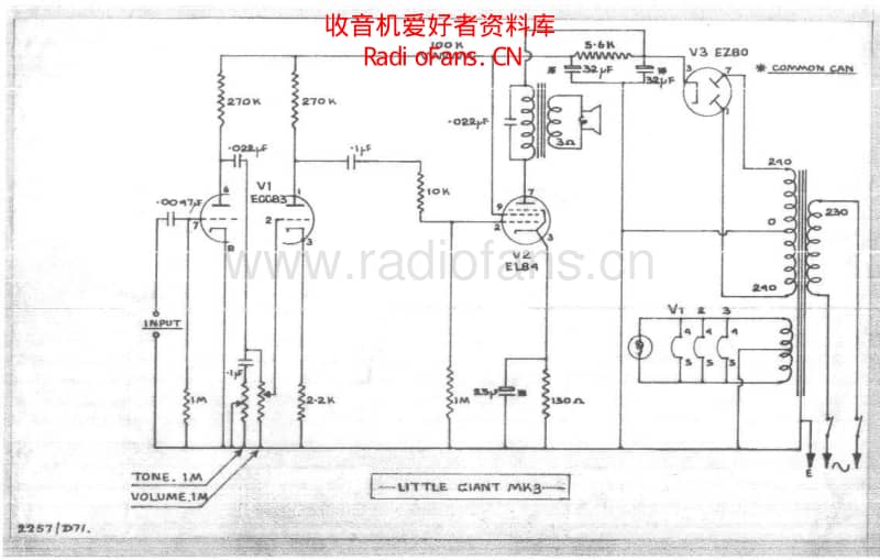 Selmer_littlegiant_mkiii 电路图 维修原理图.pdf_第1页