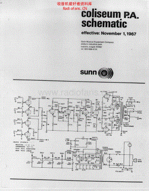 Sunn_coliseum_pa 电路图 维修原理图.pdf