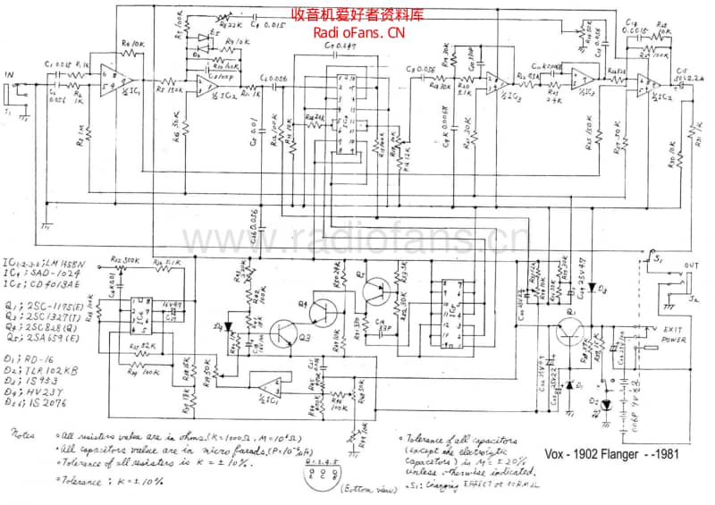 Vox_1902_flanger 电路图 维修原理图.pdf_第1页