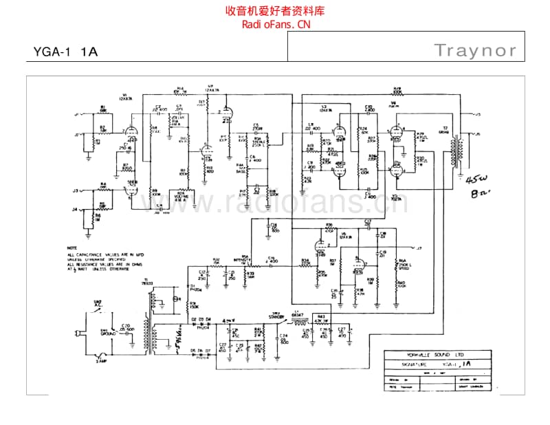 Traynor_yga_1_1a 电路图 维修原理图.pdf_第1页