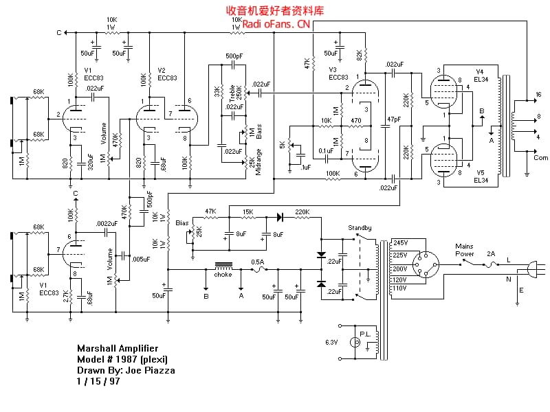 Marshall_jmp_lead_50w_1987 电路图 维修原理图.pdf_第2页