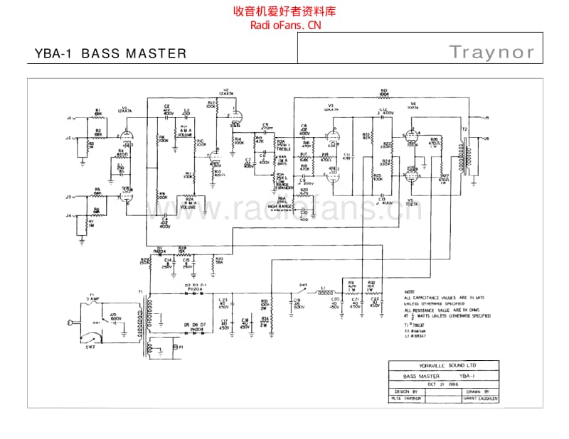 Traynor_yba_1_yba_4_bass_master 电路图 维修原理图.pdf_第2页