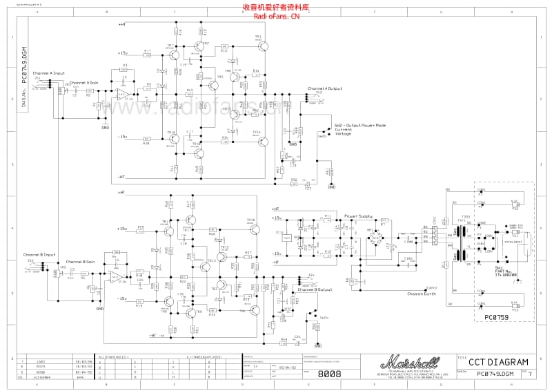 Marshall_rackmount_2x80w_8008 电路图 维修原理图.pdf_第1页