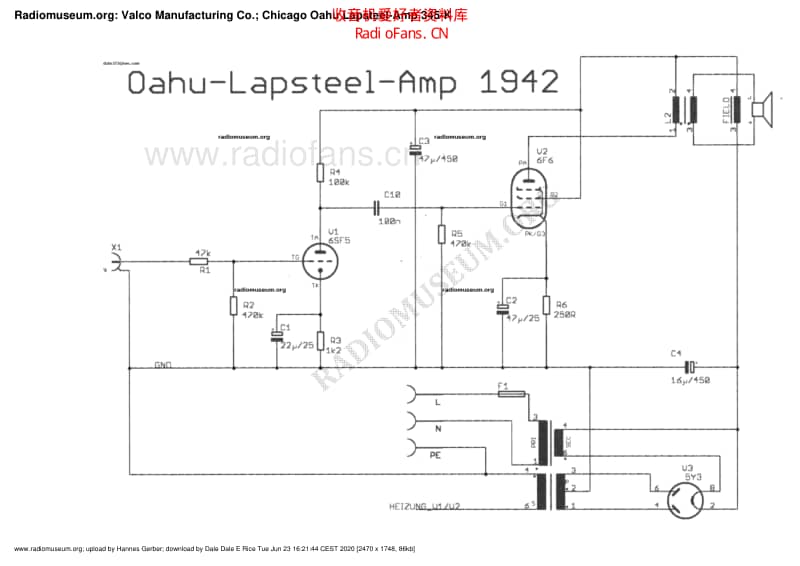 Valco_Oaho_345-K 电路图 维修原理图.pdf_第1页