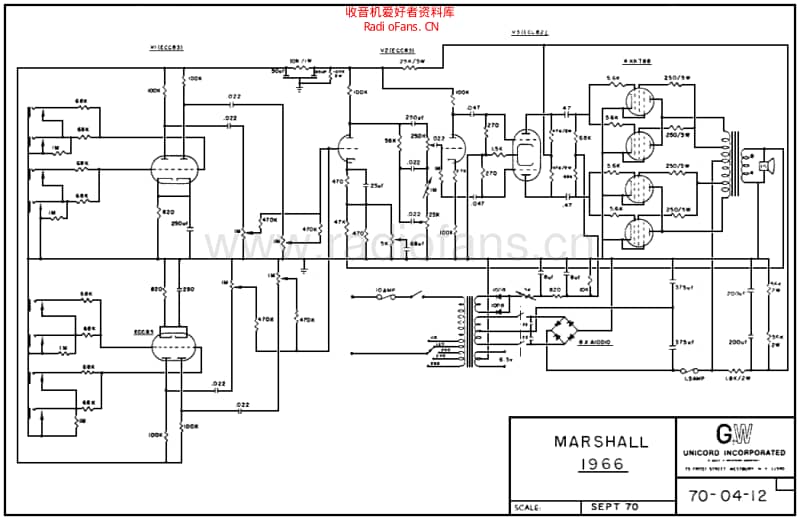 Marshall_major_1966_200w_pa 电路图 维修原理图.pdf_第1页